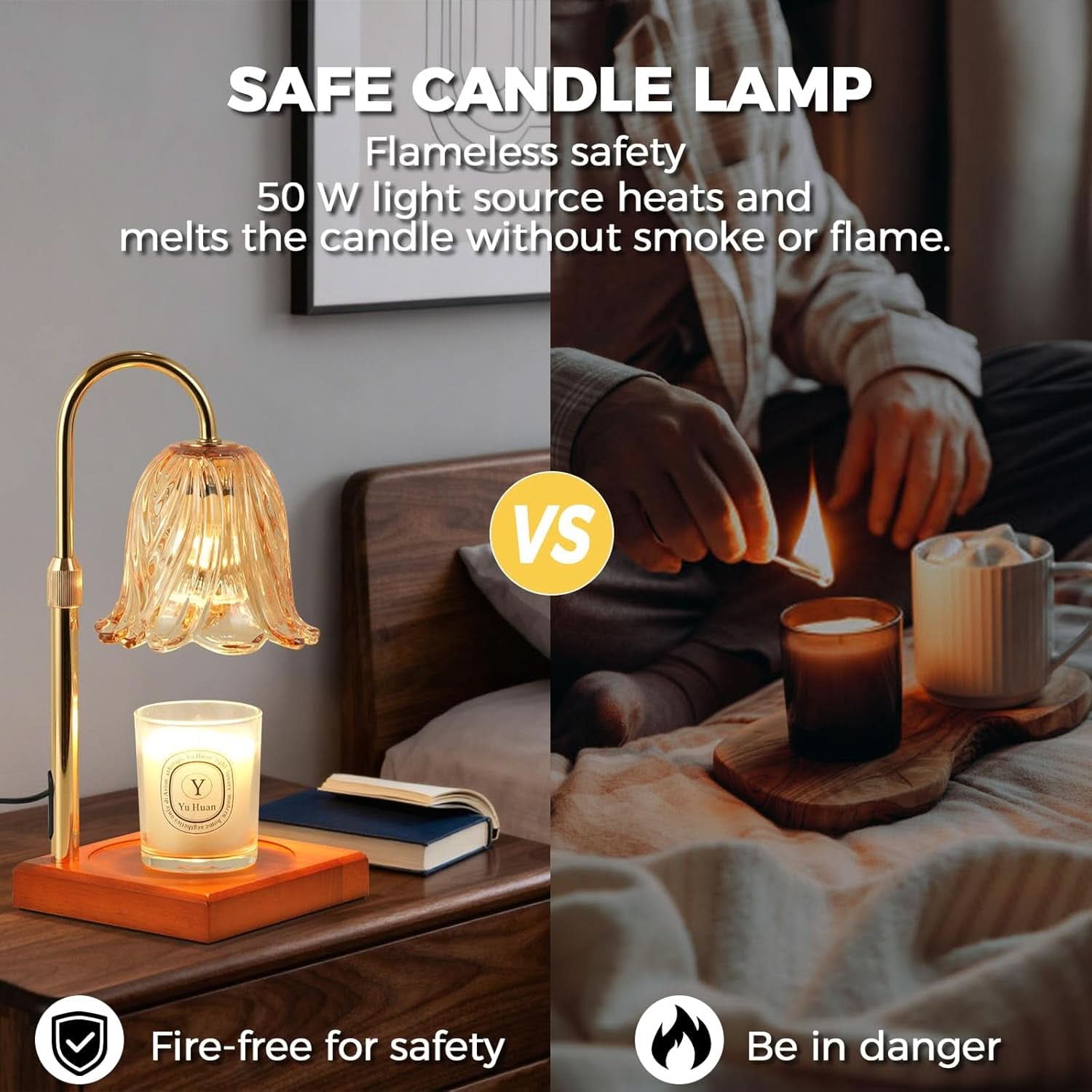 Dimmable Candle Warmer Lamp With Programmable Timer