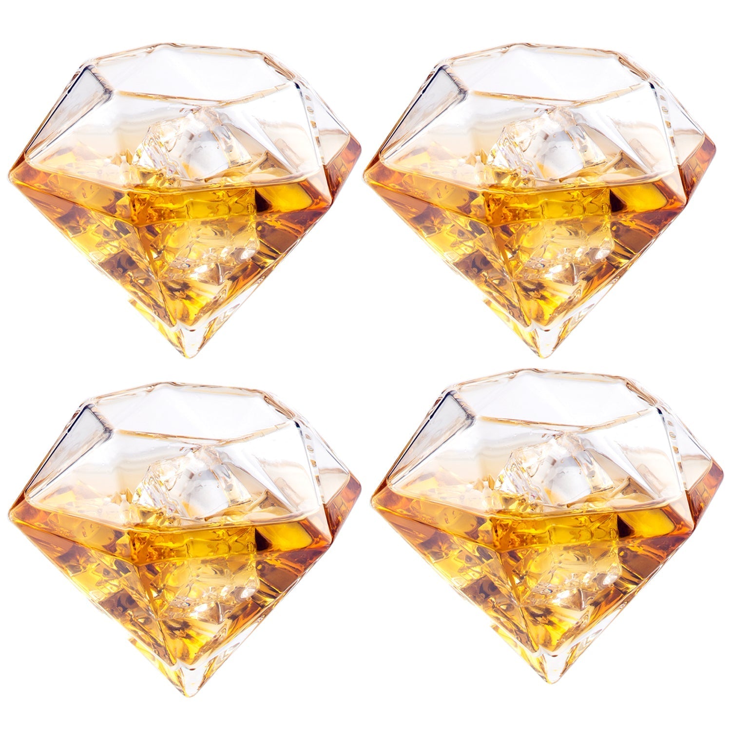 Diamond Whiskey and Wine Decanter, Great Gift! 750ml-2