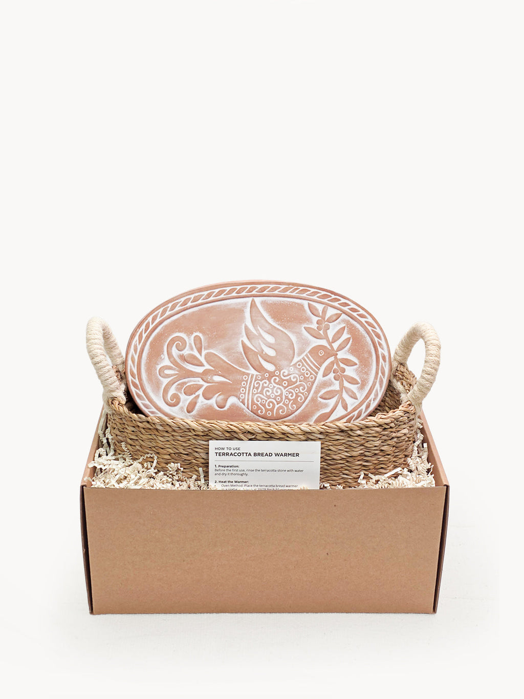 Bread Warmer & Basket - Bird Oval-0