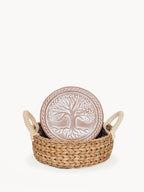 Bread Warmer & Basket - Tree of Life Round-3