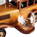 Vintage Car Decanter and Glasses Set