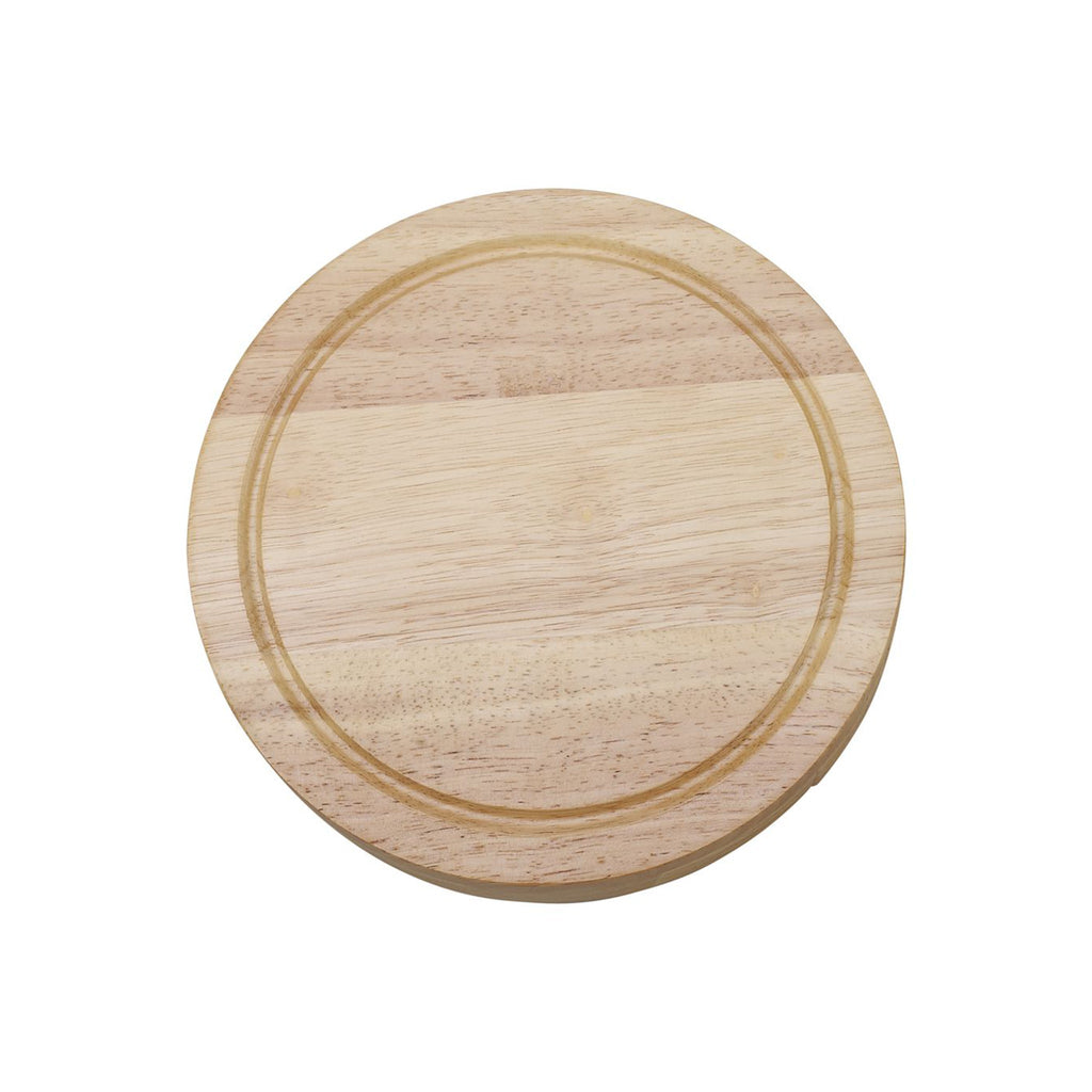 Round Swiveling Cheeseboard with 4 Stainless Steel Utensils-1