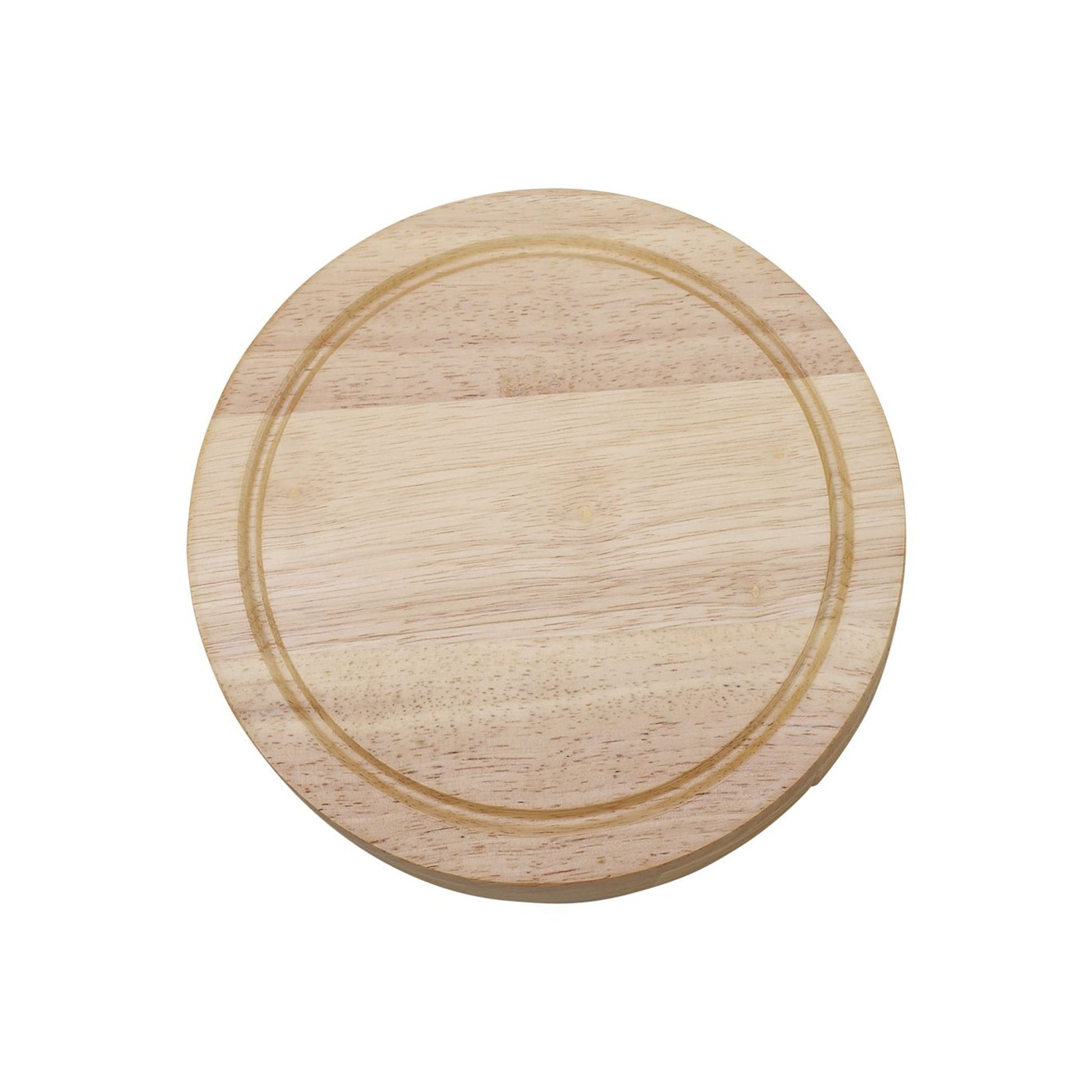 Round Swiveling Cheeseboard with 4 Stainless Steel Utensils-1