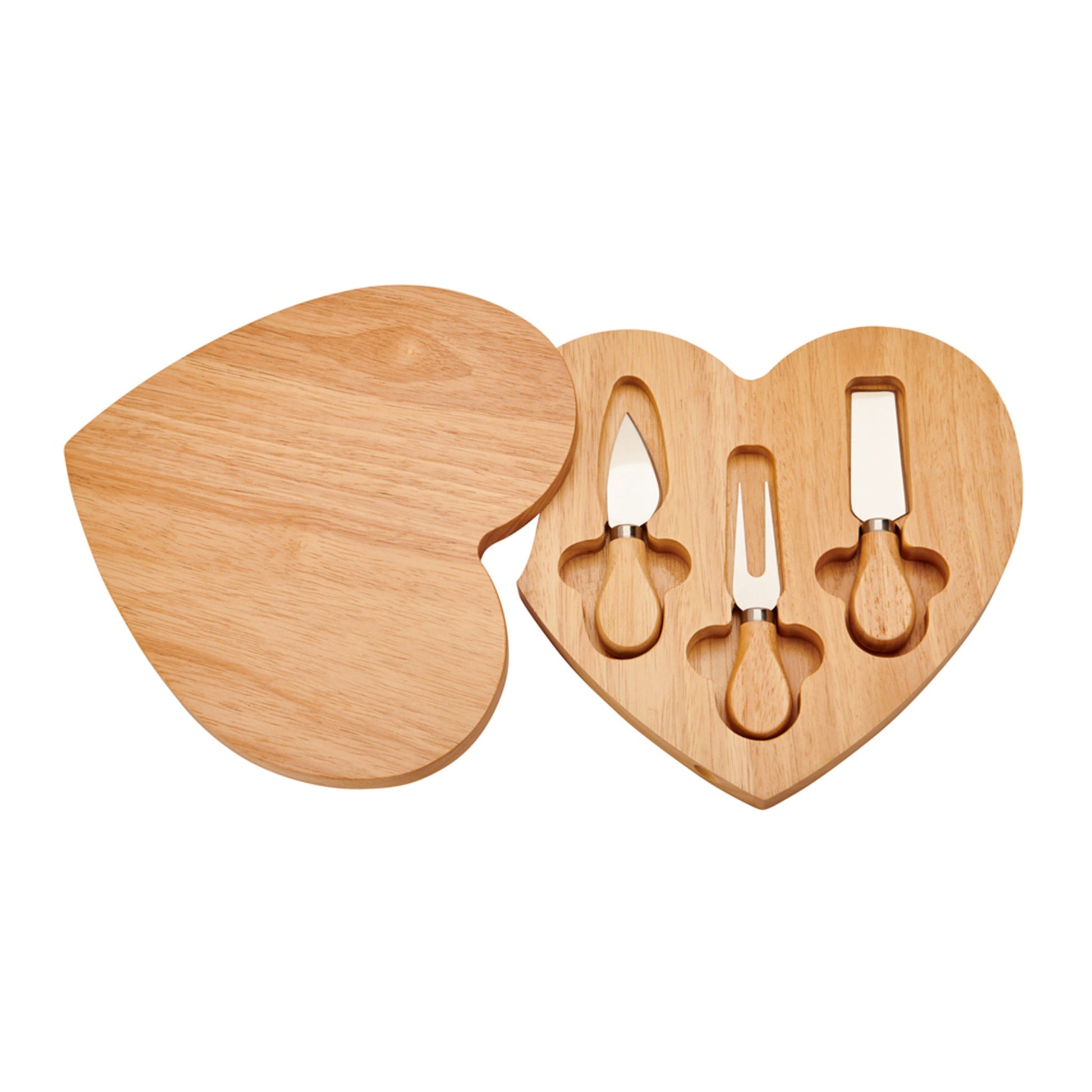 Heart-Shaped Cheese Board & Tool Set-0