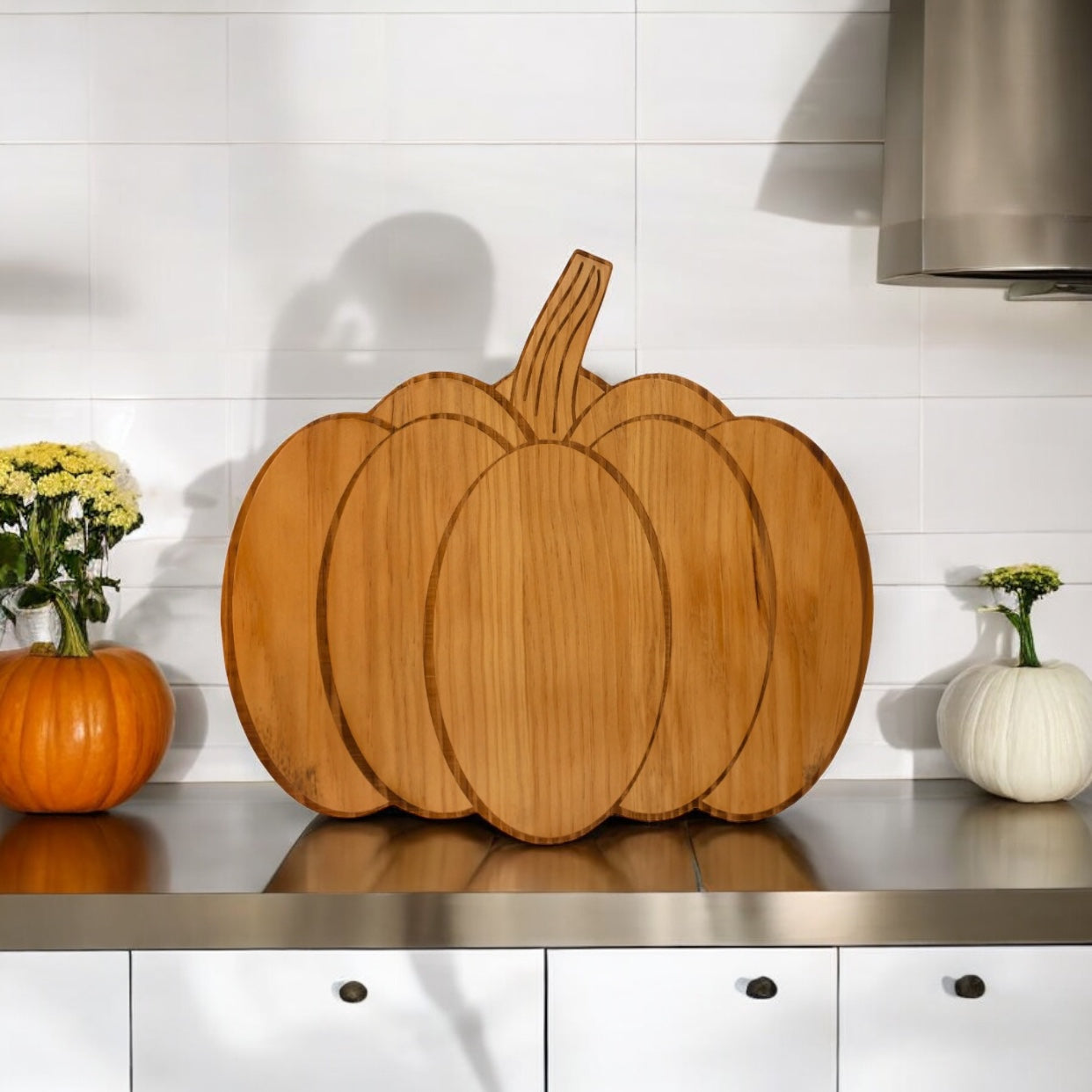 Pumpkin Wood Board - 13.5" x 15"-3