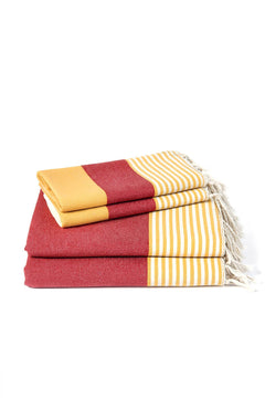 Multi Color Turkish Towel Bundle (Shipping fees may apply)-13