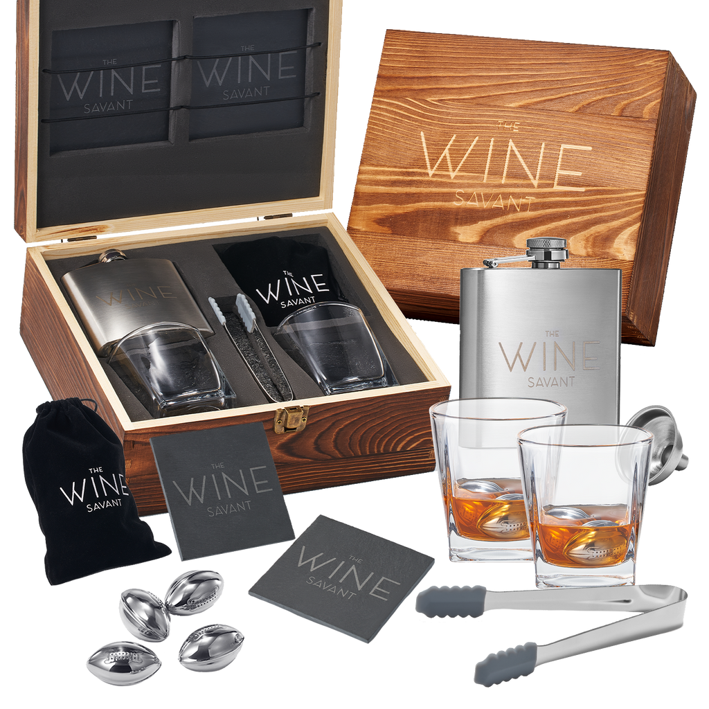 Whiskey Glasses And Football Chilling Stones Gift Set-0