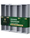 Utensil Drawer Organizer, Gray (5 Slots)-0