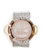 Bread Warmer & Basket Gift Set with Tea Towel - Tree of Life Round-5