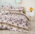 DaDa Bedding Majestic Oriental Kilim Bedspread - Royal Persian Traditional Design Intricate Ornate Ornament Print Coverlet w/ Shams-4