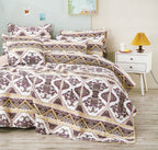 DaDa Bedding Majestic Oriental Kilim Bedspread - Royal Persian Traditional Design Intricate Ornate Ornament Print Coverlet w/ Shams-4