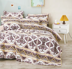DaDa Bedding Majestic Oriental Kilim Bedspread - Royal Persian Traditional Design Intricate Ornate Ornament Print Coverlet w/ Shams-4