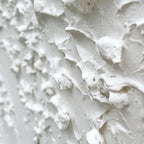 White Textured Ocean Waves Hand painted 45x30 Framed-2