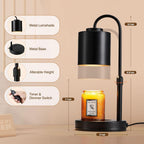 Candle Warmer Lamp With Programmable Dimmer Matte Black