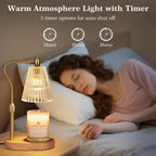 Candle Warmer Lamp Featuring Timed Dimmer Controller