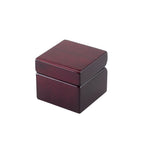 Square Wood Box With Clock & Compass In Piano Finish-1