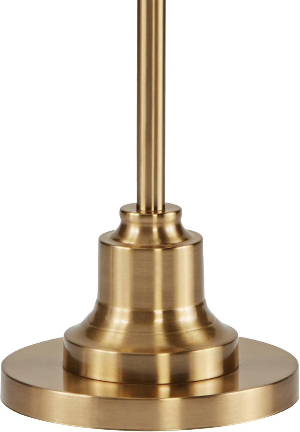 58 Inch Floor Lamp Antique Brass Burlap-4
