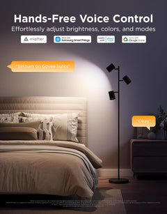 Govee Tree Floor Lamp LuminBlend Matter Compatible-4