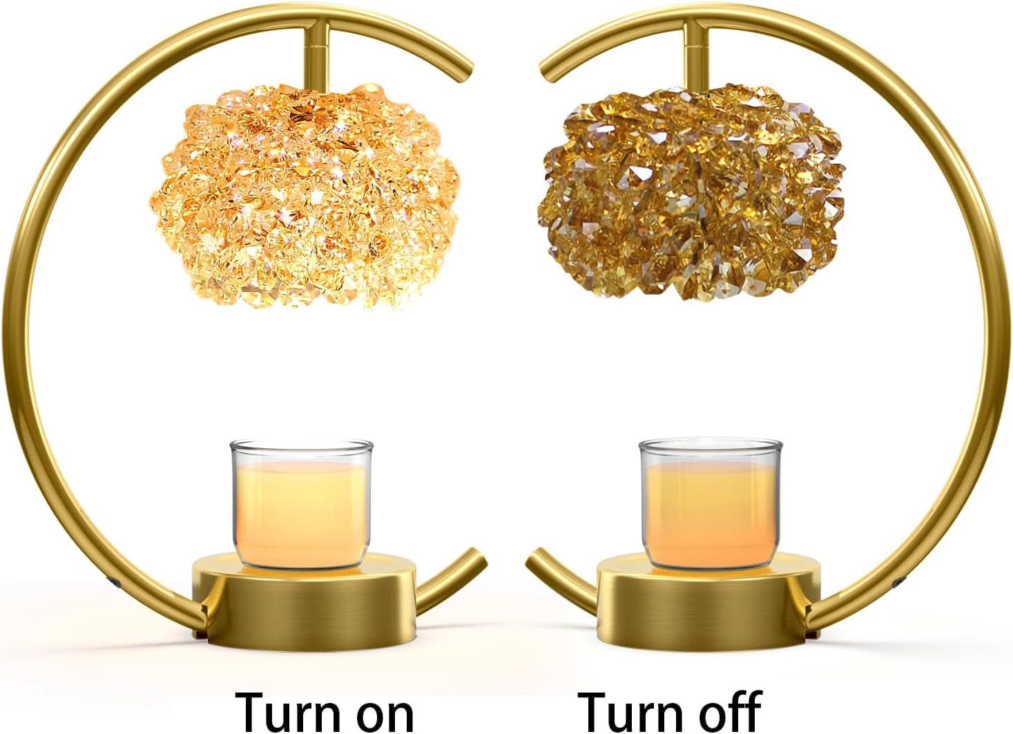 Bronze Hand crafted Candle Warmer Lamp Adjustable Timer