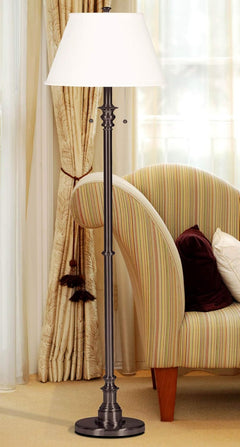 Spyglass Floor Lamp Bronze Finish TwoBulbs Lighting-1