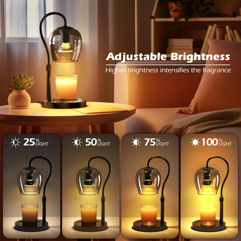 Candle Warmer Lamp Adjustable Height Dimmable Brightness