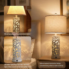 22 Inch Farmhouse Bedside Lamps with USB Night Light Set of 2