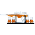 Blaster Force Gun Whiskey & Wine Decanter Set Glasses-0