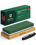 Whetstone Knife Sharpening Kit, White/Green-0
