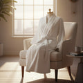 (2 pack) 100% Cotton White Terry Kimono Bathrobe