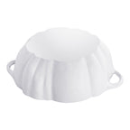 STAUB La Cocotte 3.25 L Cast Iron Pumpkin Cocotte, Pure-White-3