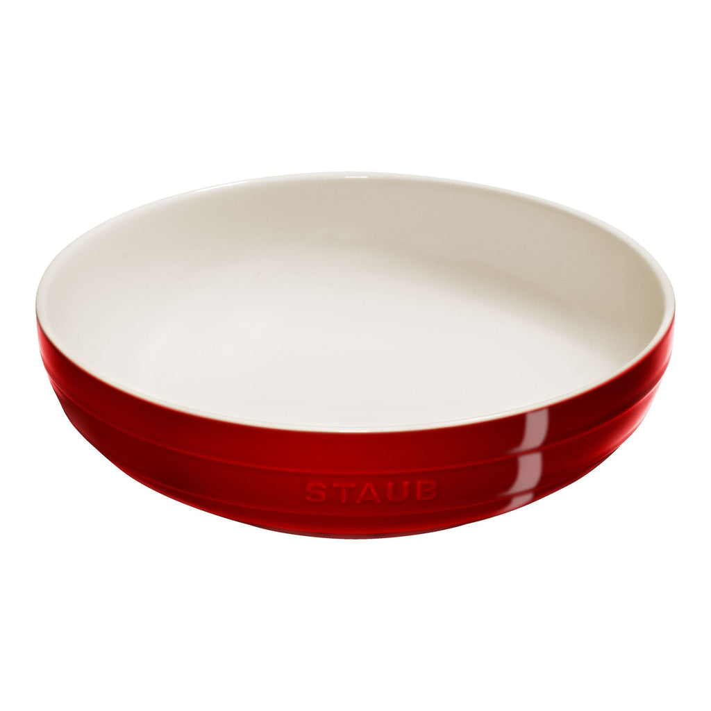 STAUB Ceramique 28 cm Ceramic Round Serving Bowl, Cherry-0