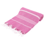 Pink Monaco Turkish Towel – Lightweight Quick Dry Beach & Bath Towel, Luxury Turkish Cotton Spa Towel, Travel & Pool Towel-2