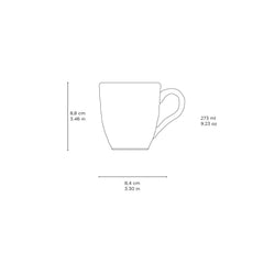 Porto Brasil LATTE ORGANIC MUG dia. 9.23 oz.  SKU: '11314108501