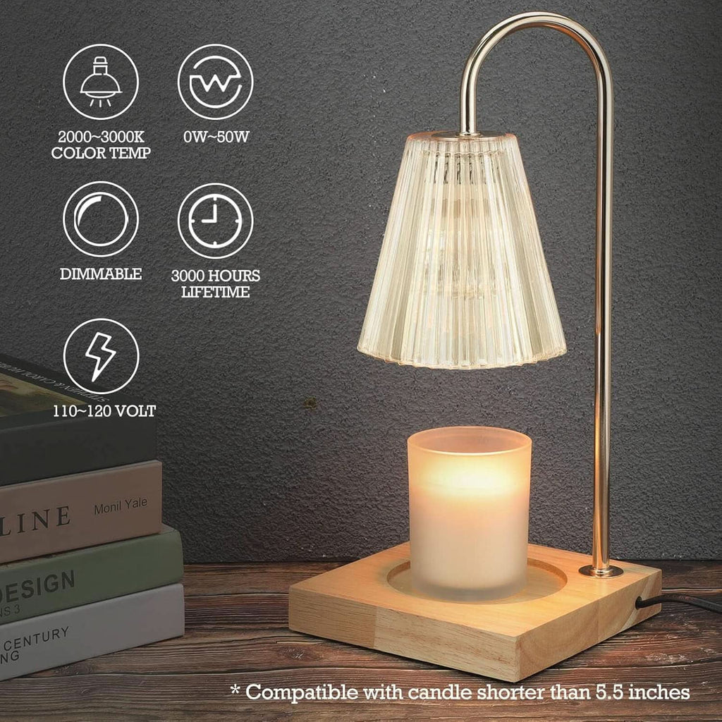 Candle Warmer With Programmable Dimmer Clear Glass