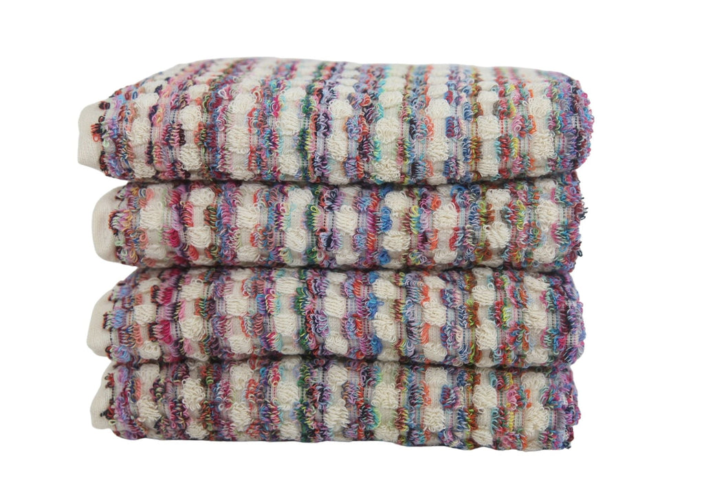 BUBBLE LIGHT MIX TERRY HAND TOWEL-4
