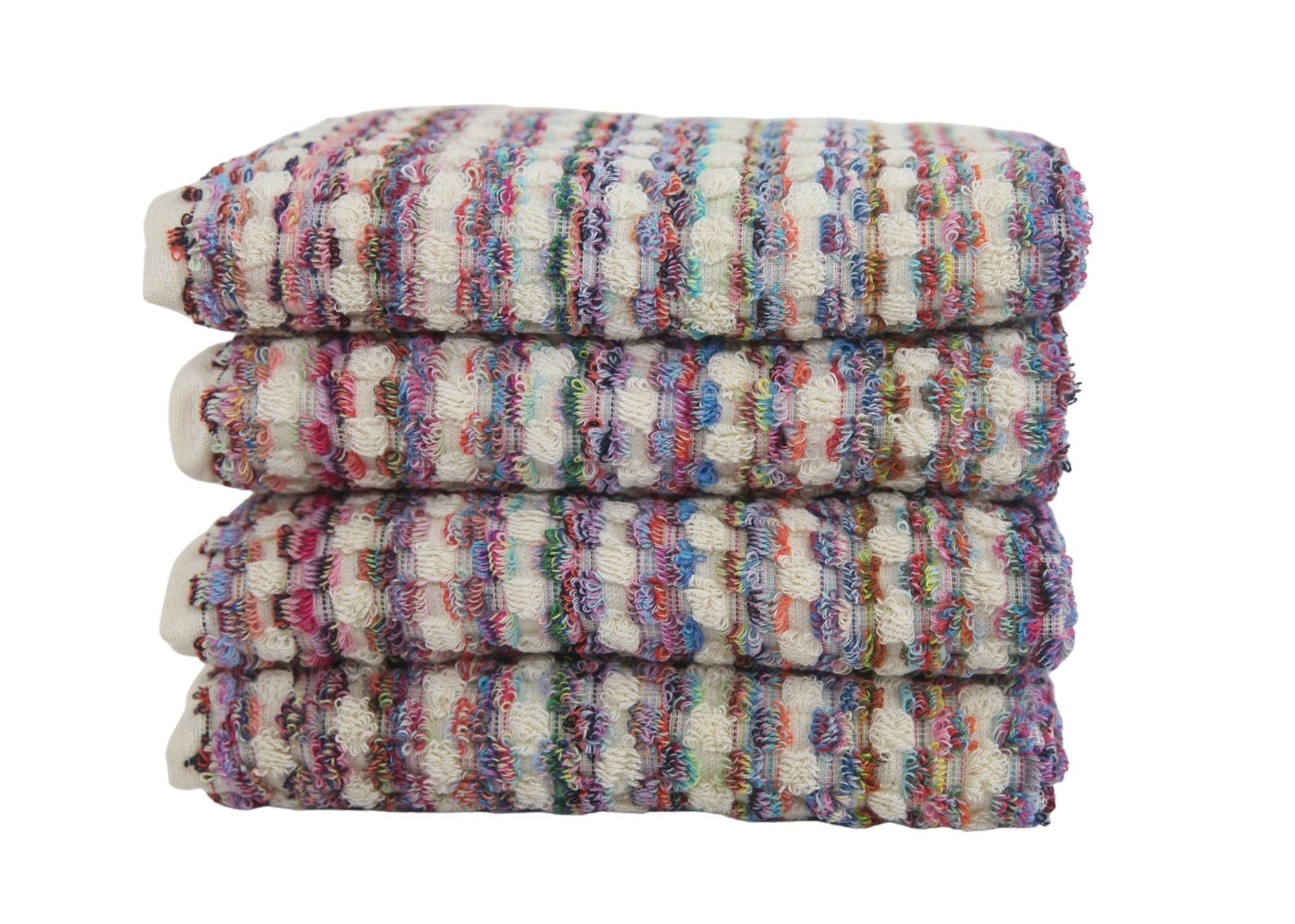 BUBBLE LIGHT MIX TERRY HAND TOWEL-4