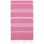 Pink Monaco Turkish Towel – Lightweight Quick Dry Beach & Bath Towel, Luxury Turkish Cotton Spa Towel, Travel & Pool Towel-3