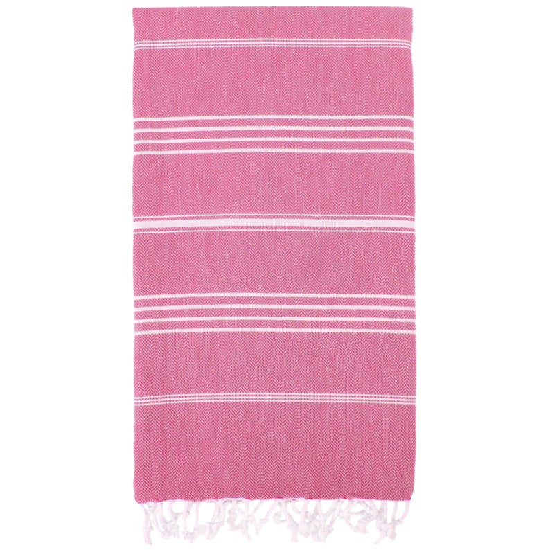 Pink Monaco Turkish Towel – Lightweight Quick Dry Beach & Bath Towel, Luxury Turkish Cotton Spa Towel, Travel & Pool Towel-3