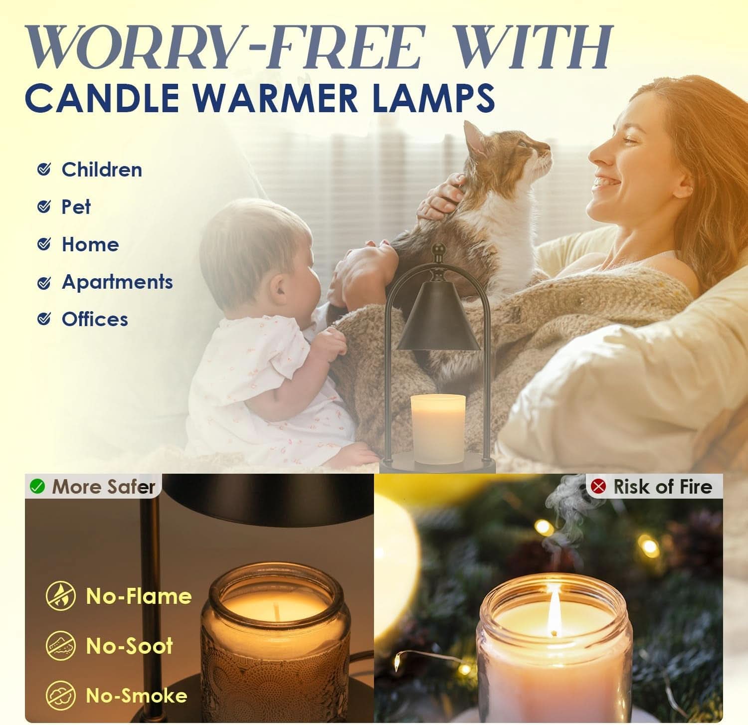 Charcoal Black Candle Warmer Lamp Vintage With Timer-2