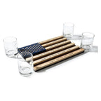 2nd Amendment American Flag Whiskey Glasses, Set of 4-4