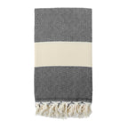 VENICE BLACK TURKISH TOWEL-4