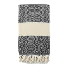 VENICE BLACK TURKISH TOWEL-4