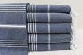 Navy Monaco Turkish Towel – Lightweight Quick Dry Beach & Bath Towel, Luxury Turkish Cotton Spa Towel, Travel & Pool Towel-0