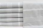 Light Grey Monaco Turkish Towel – Lightweight Quick Dry Beach & Bath Towel, Luxury Turkish Cotton Spa Towel, Travel & Pool Towel-0