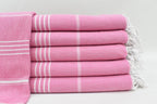 Pink Monaco Turkish Towel – Lightweight Quick Dry Beach & Bath Towel, Luxury Turkish Cotton Spa Towel, Travel & Pool Towel-0