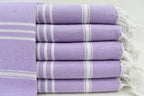 Lilac Monaco Turkish Towel – Lightweight Quick Dry Beach & Bath Towel, Luxury Turkish Cotton Spa Towel, Travel & Pool Towel-2