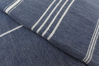 Navy Monaco Turkish Towel – Lightweight Quick Dry Beach & Bath Towel, Luxury Turkish Cotton Spa Towel, Travel & Pool Towel-1
