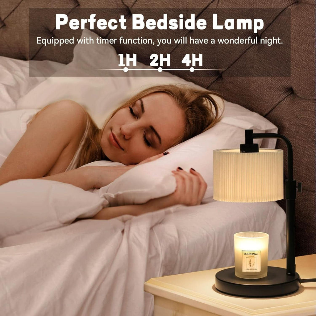 Charcoal Illuminated Candle Warmer Lamp Digital Timer