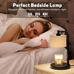Charcoal Illuminated Candle Warmer Lamp Digital Timer