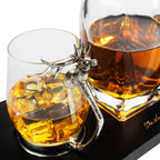 Stag Antler Decanter Set with 2 Stag Glasses - 750ml-4